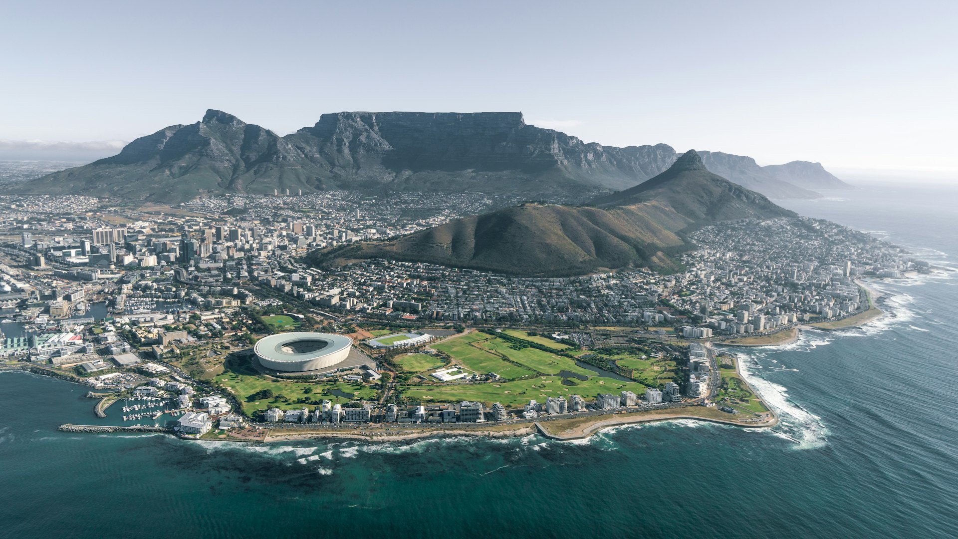 Cape Town aerial view